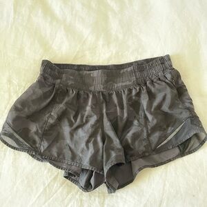Lululemon Camo Hotty Hot shorts